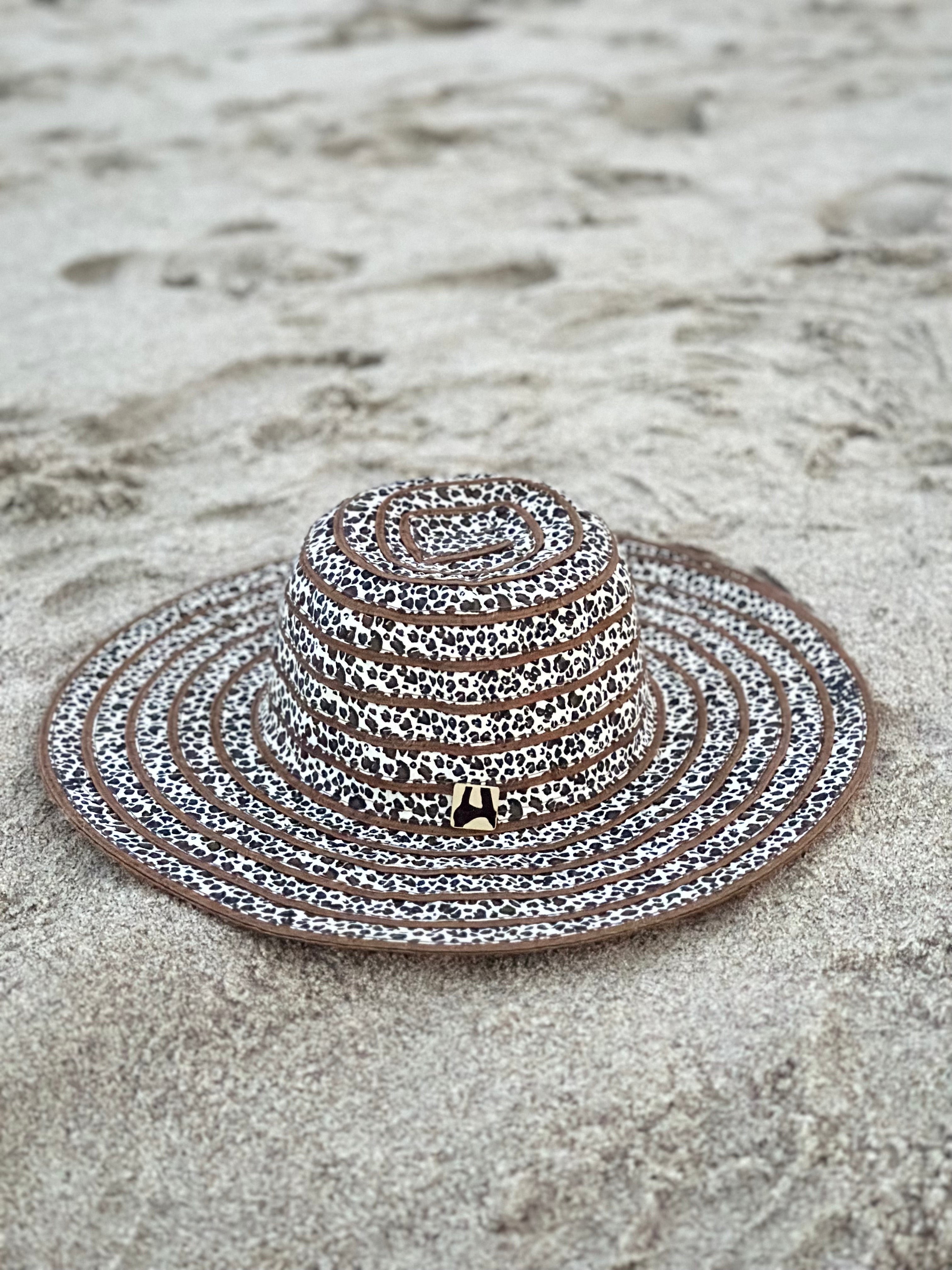 ‘Leopard Love’ Ribbon Sun Hat
