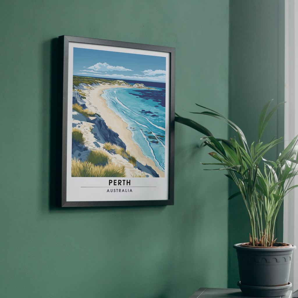 Affiche Perth | Poster Murale Australie | Affiche Australie-1