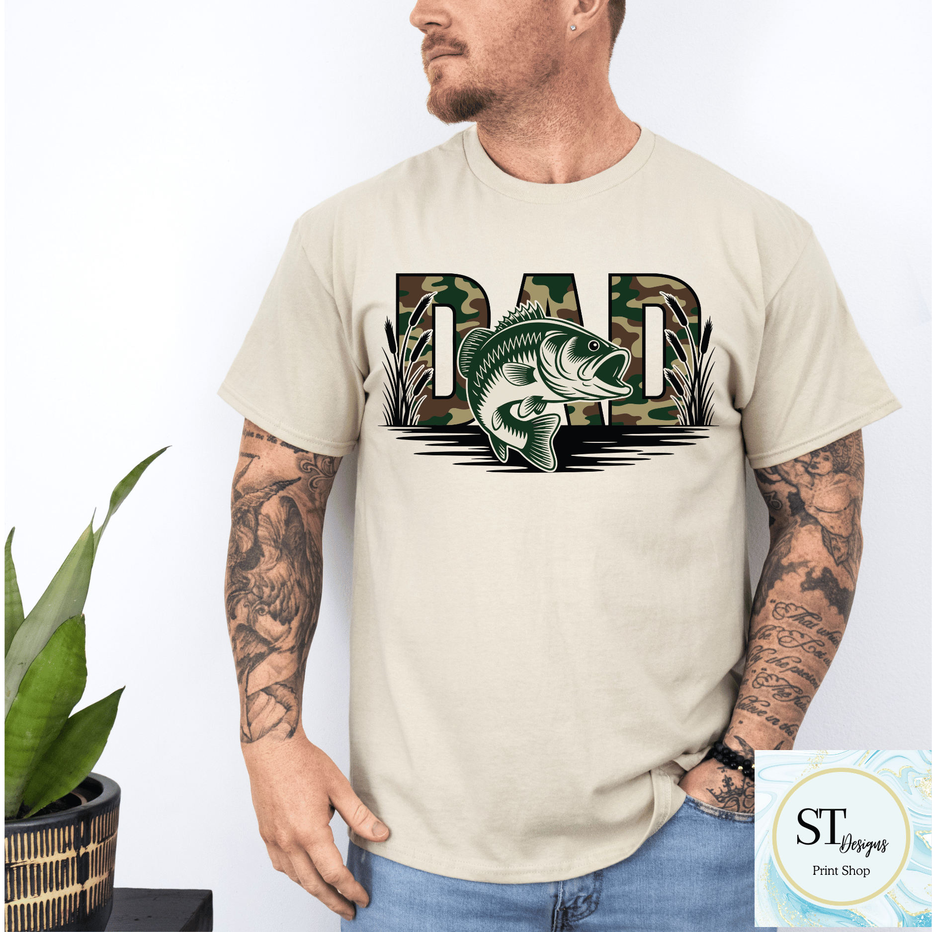Camo Fishing Dad