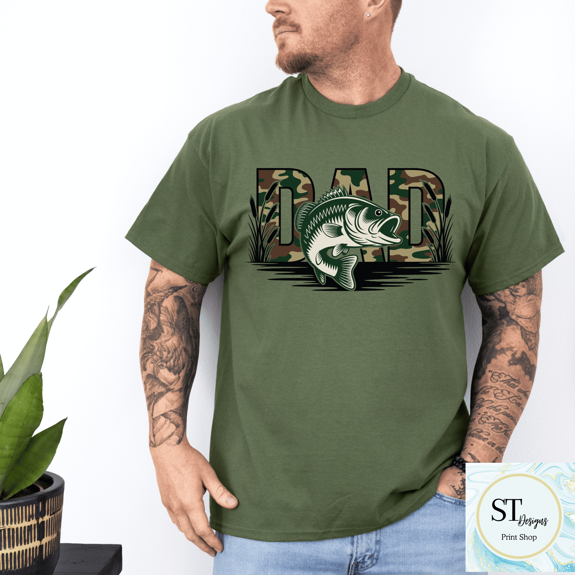 Camo Fishing Dad
