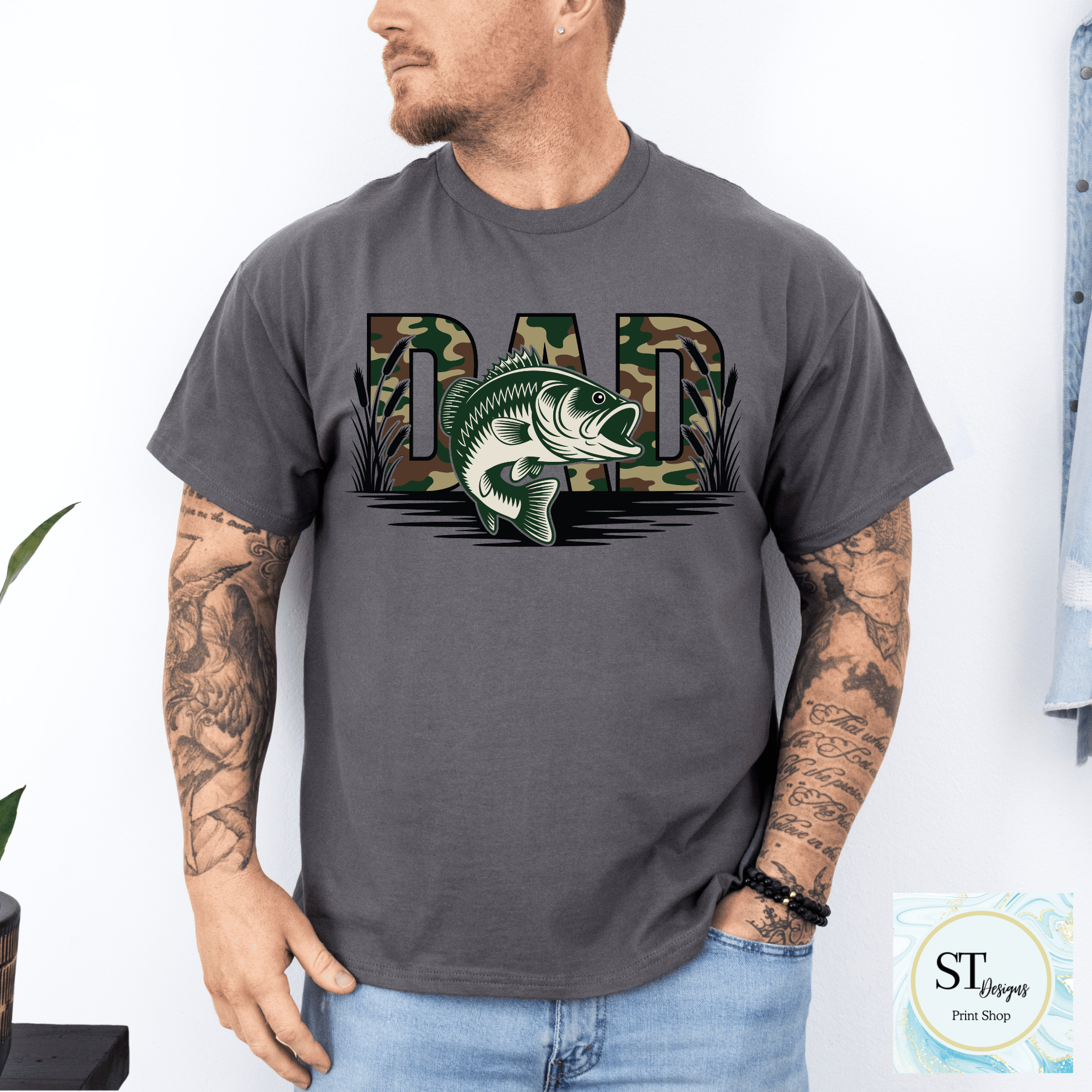 Camo Fishing Dad