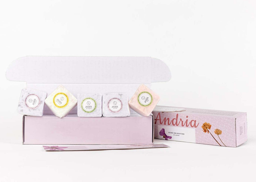 Mixed Scent Shower Steamers Gift Set – 5 Natural Fizzies