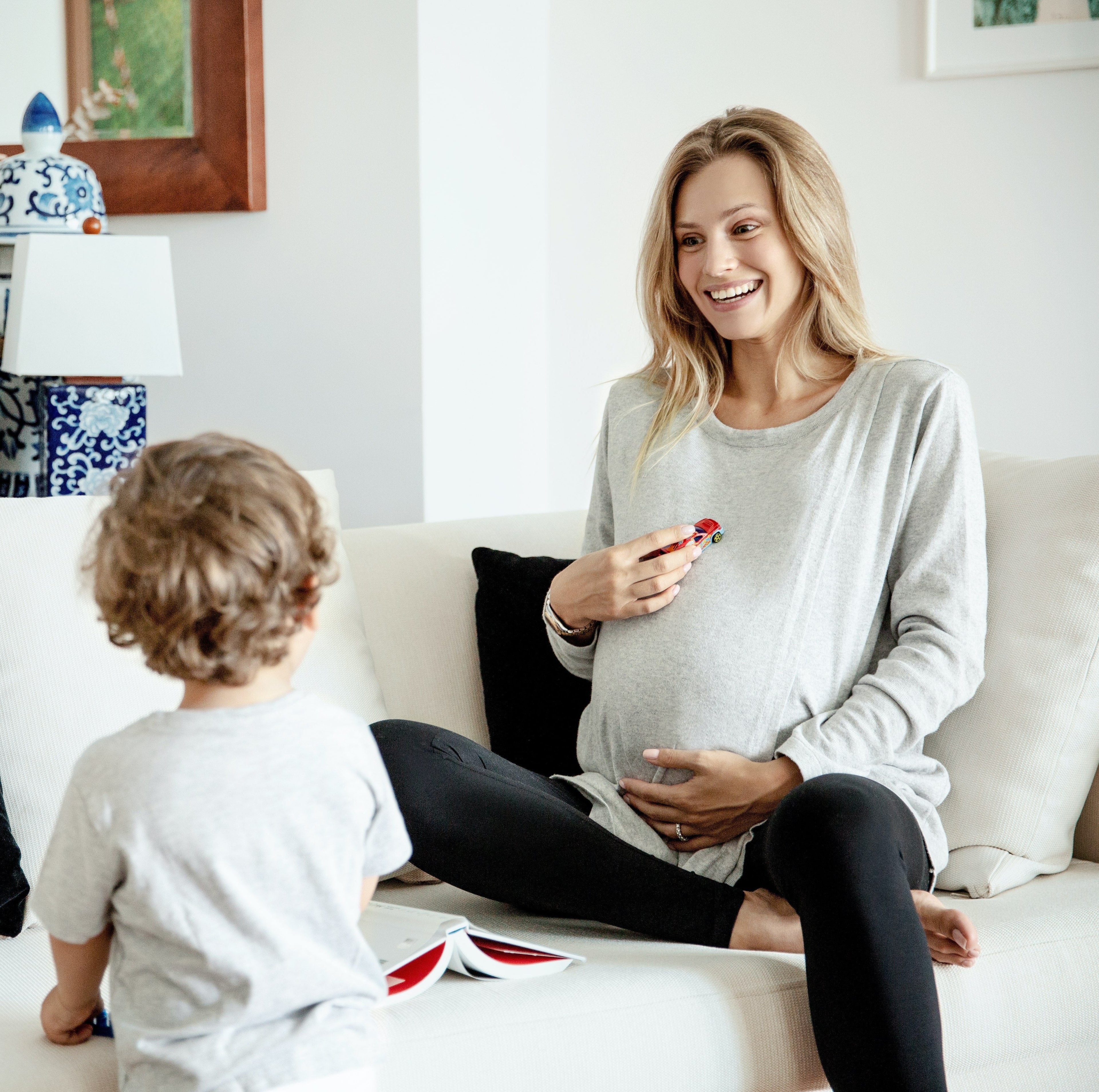 Casual Elegance Long Sleeve Maternity/Nursing Knit Top