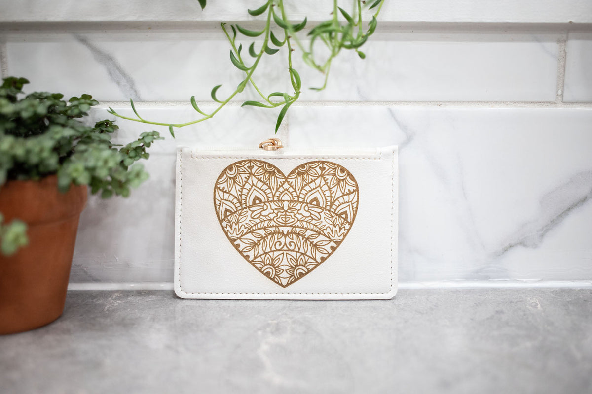 White Change Purse - Wallet