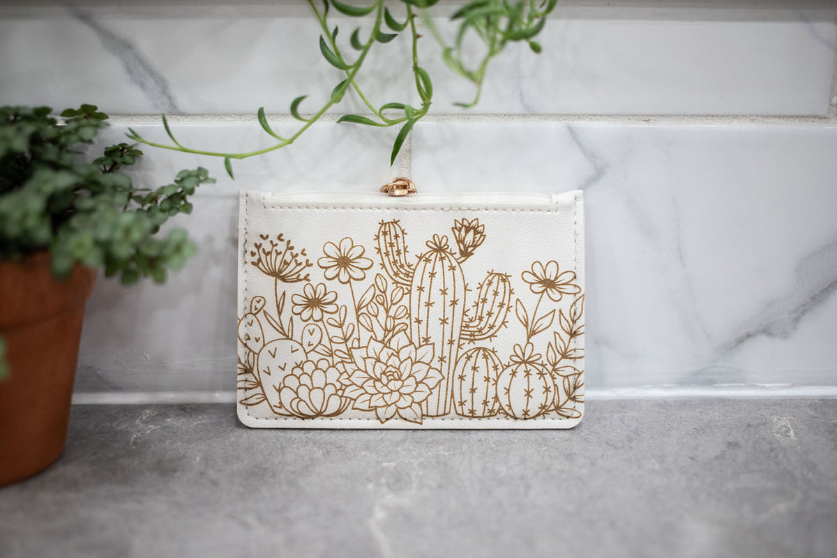 White Change Purse - Wallet