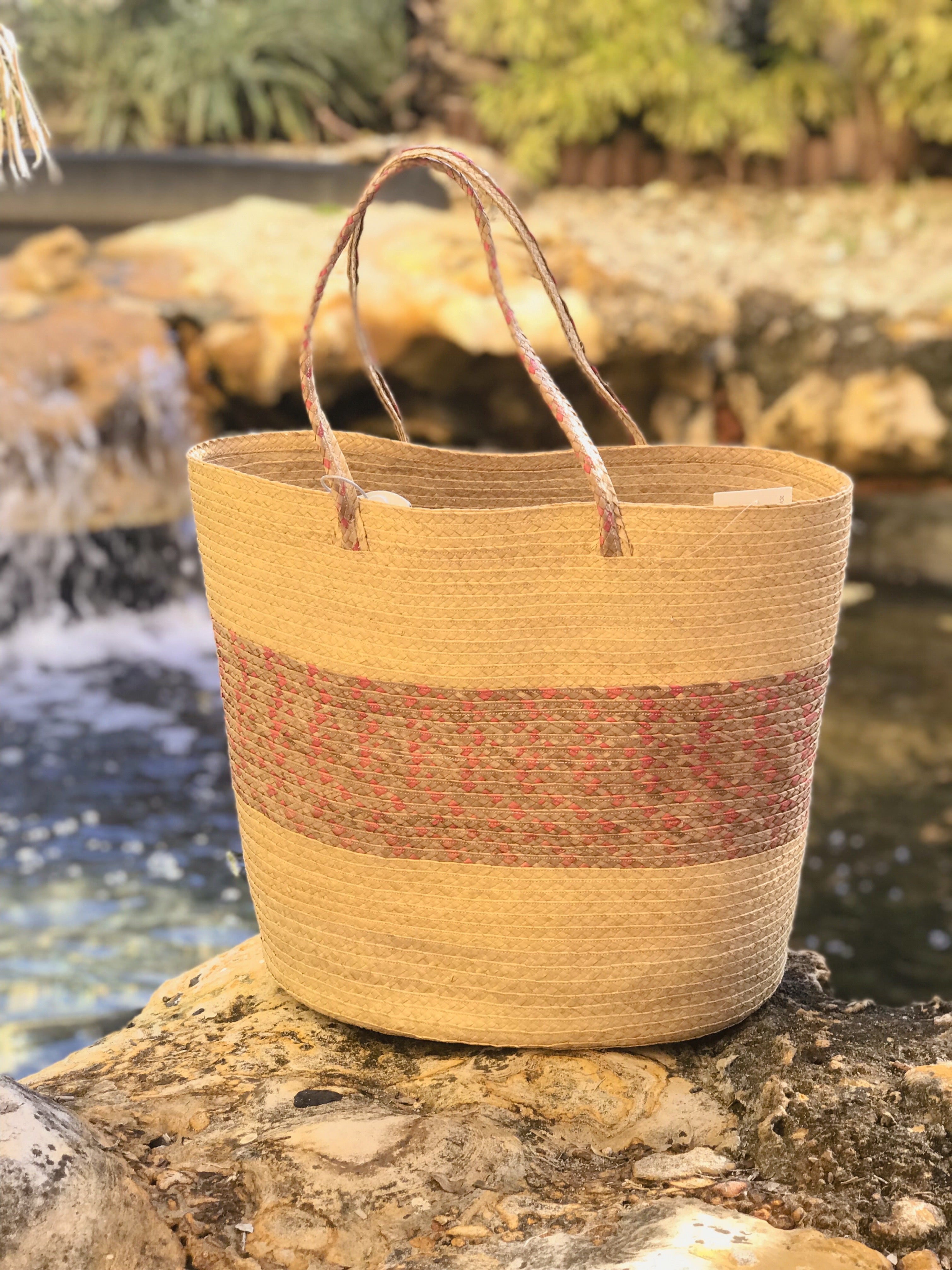 Oversized Artisan Handmade Straw Beach Tote