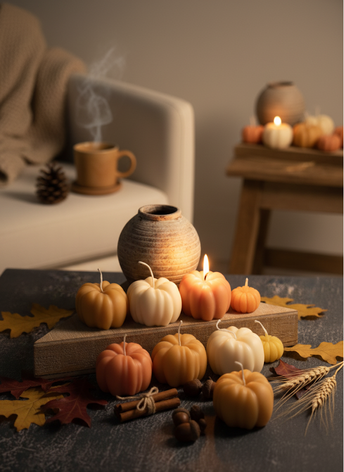 Autumn Pumpkin Candle | Hand-Poured Soy Wax
