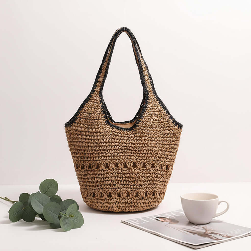 Large Straw Beach Bag For Women Woven Bag