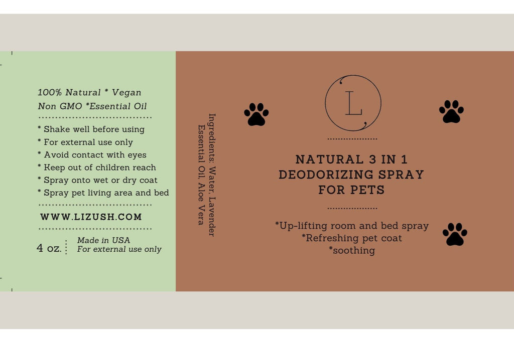 Natural Pet Deodorizing Spray – Freshening Mist for Dogs & Cats