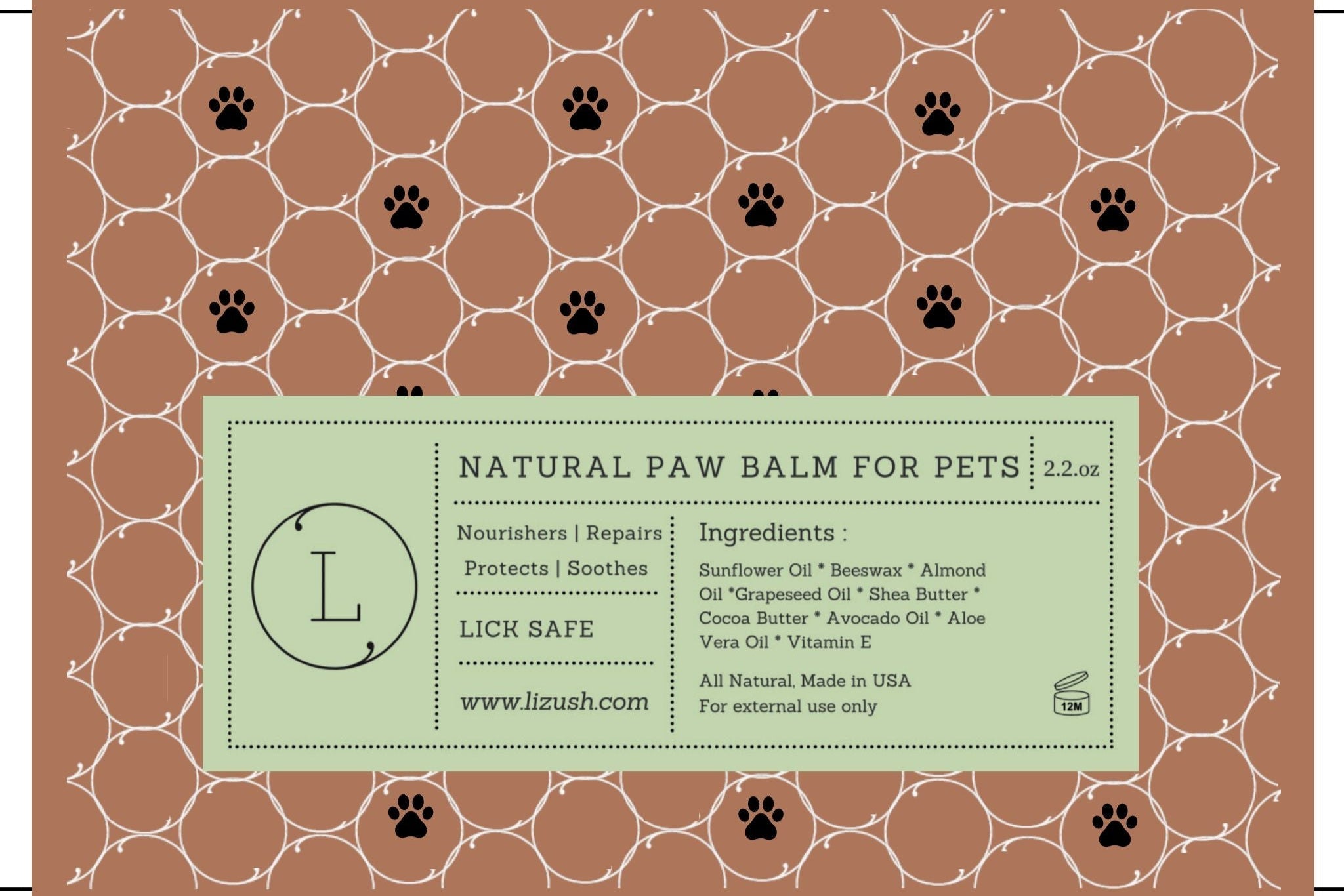 Natural Paw Balm for Dogs & Cats – Soothing Paw Protector