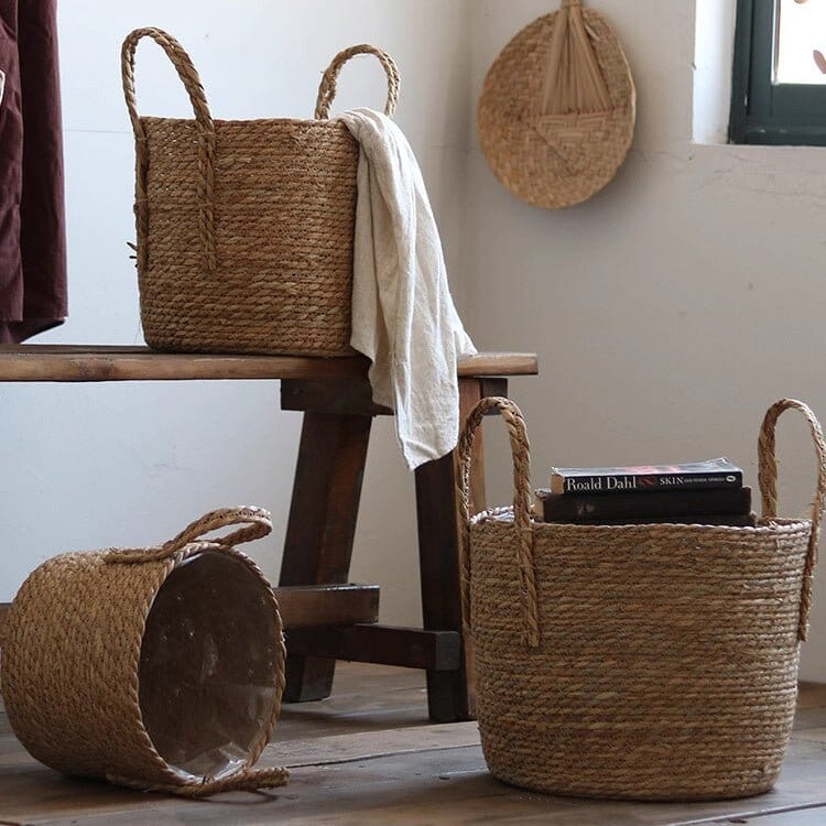 Handwoven Seagrass Basket for Plants (Shipping fees may apply)