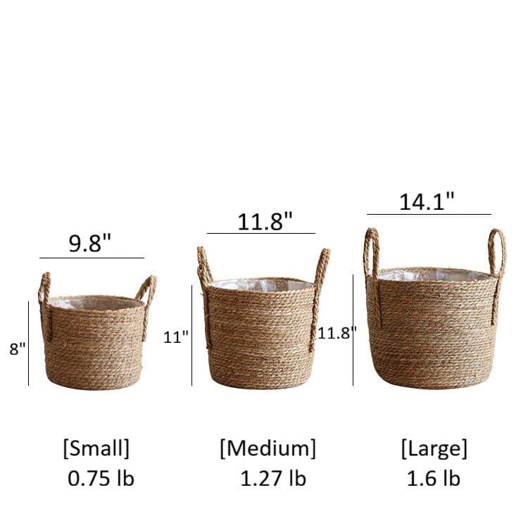 Handwoven Seagrass Basket for Plants (Shipping fees may apply)