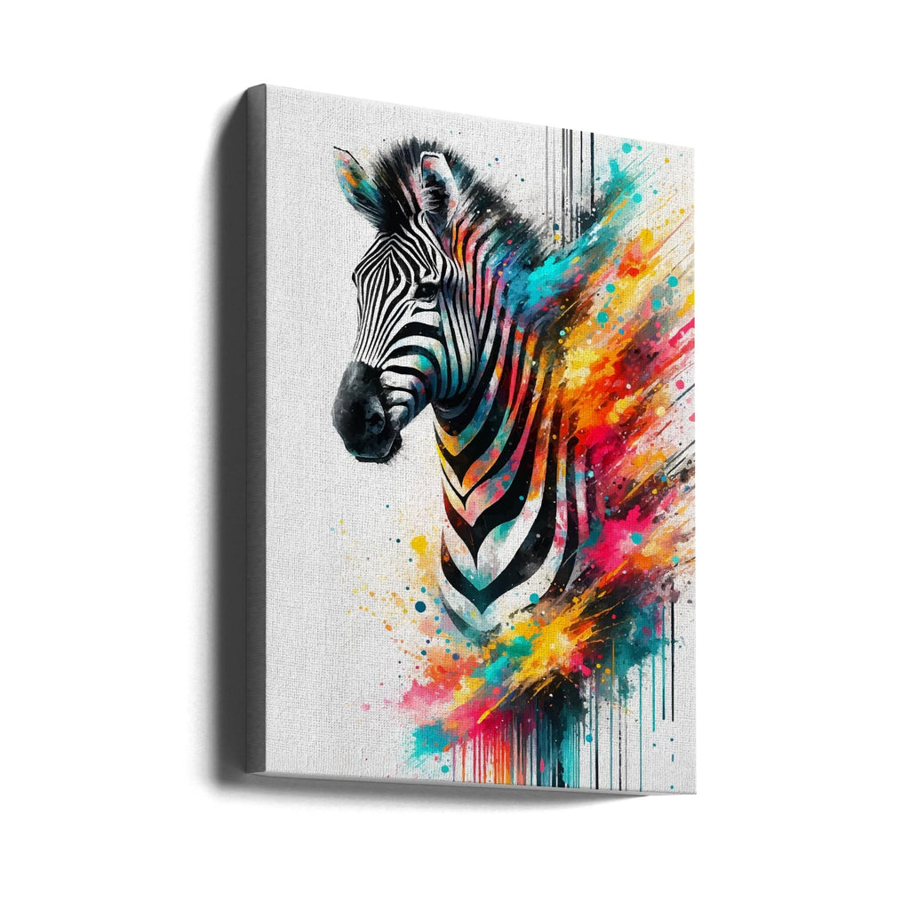 Wall art Colorful Zebra