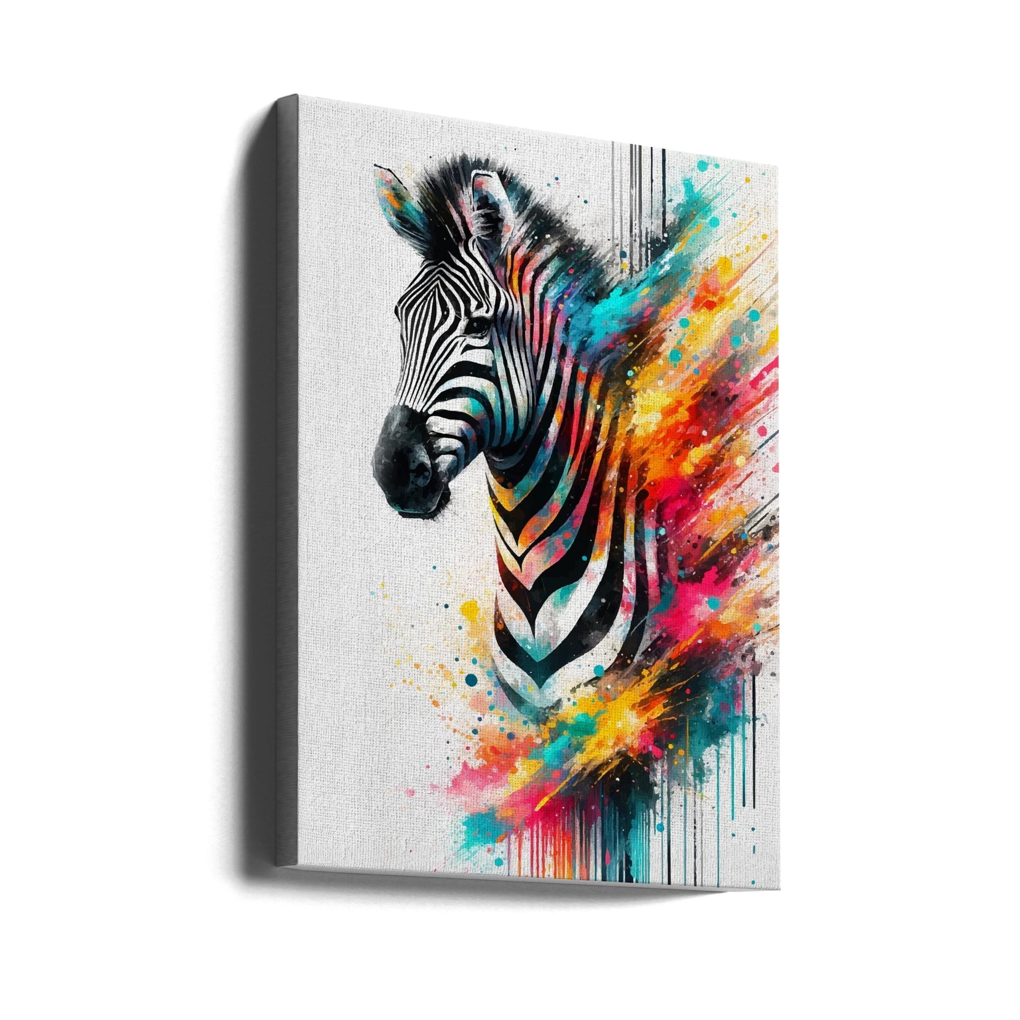 Wall art Colorful Zebra