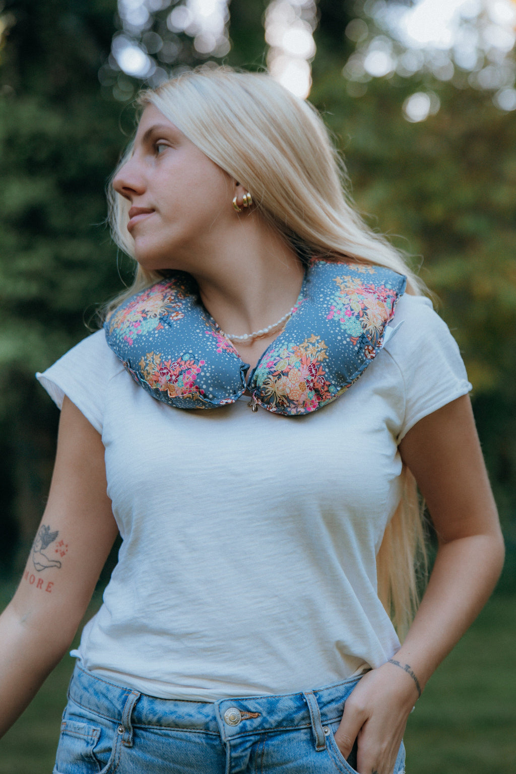Weighted Neck Pillow for Vagus Nerve & Nervous System Support | Hot or Cold Aromatherapy
