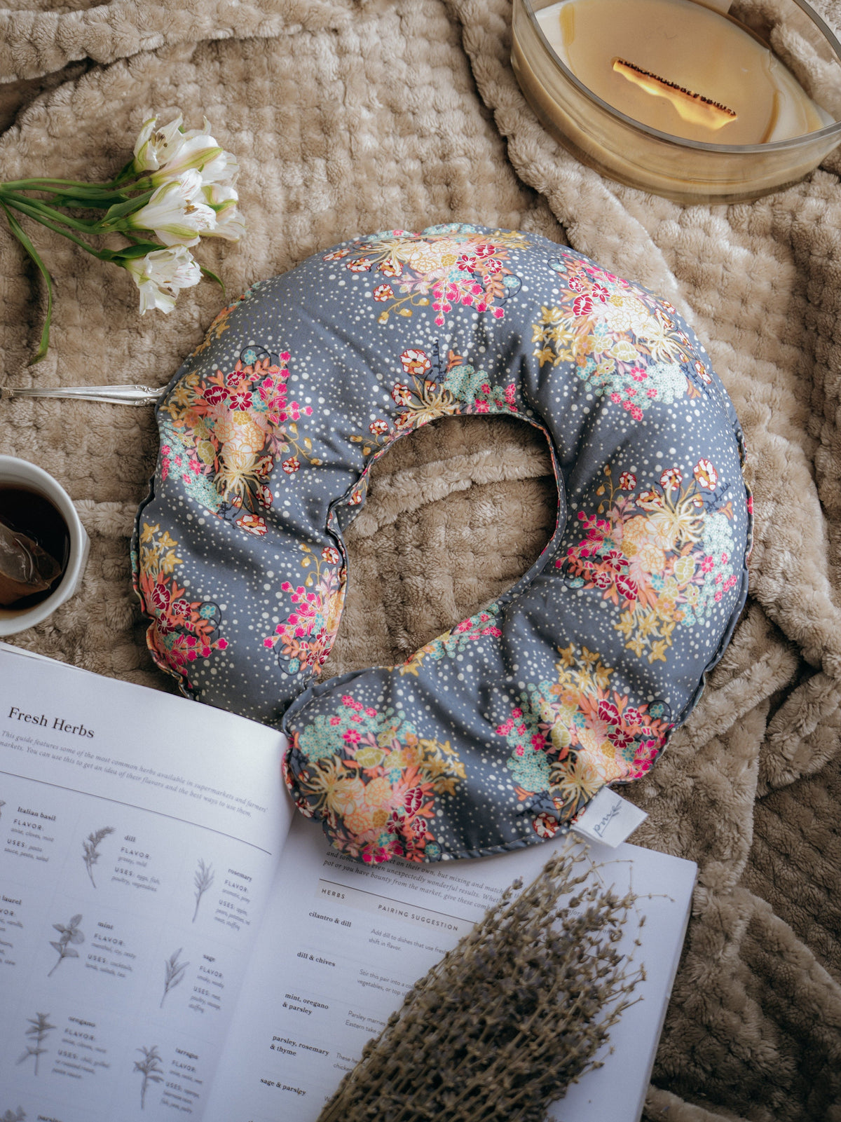 Weighted Neck Pillow for Vagus Nerve & Nervous System Support | Hot or Cold Aromatherapy