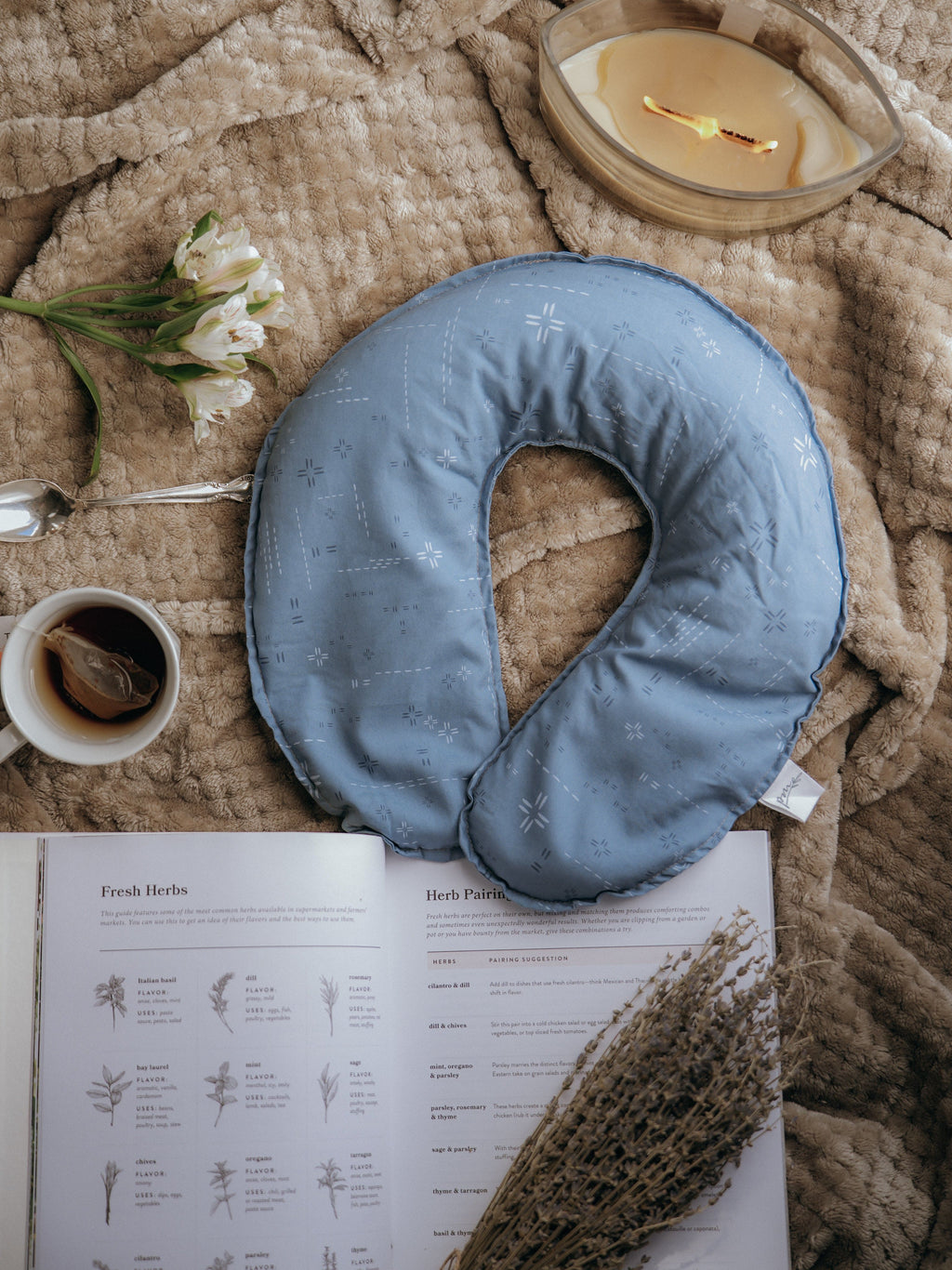 Weighted Neck Pillow for Vagus Nerve & Nervous System Support | Hot or Cold Aromatherapy