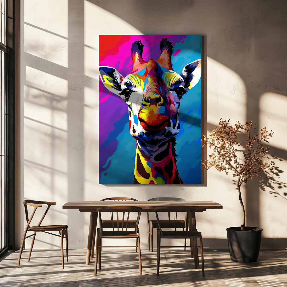 Giraffe Pop Art