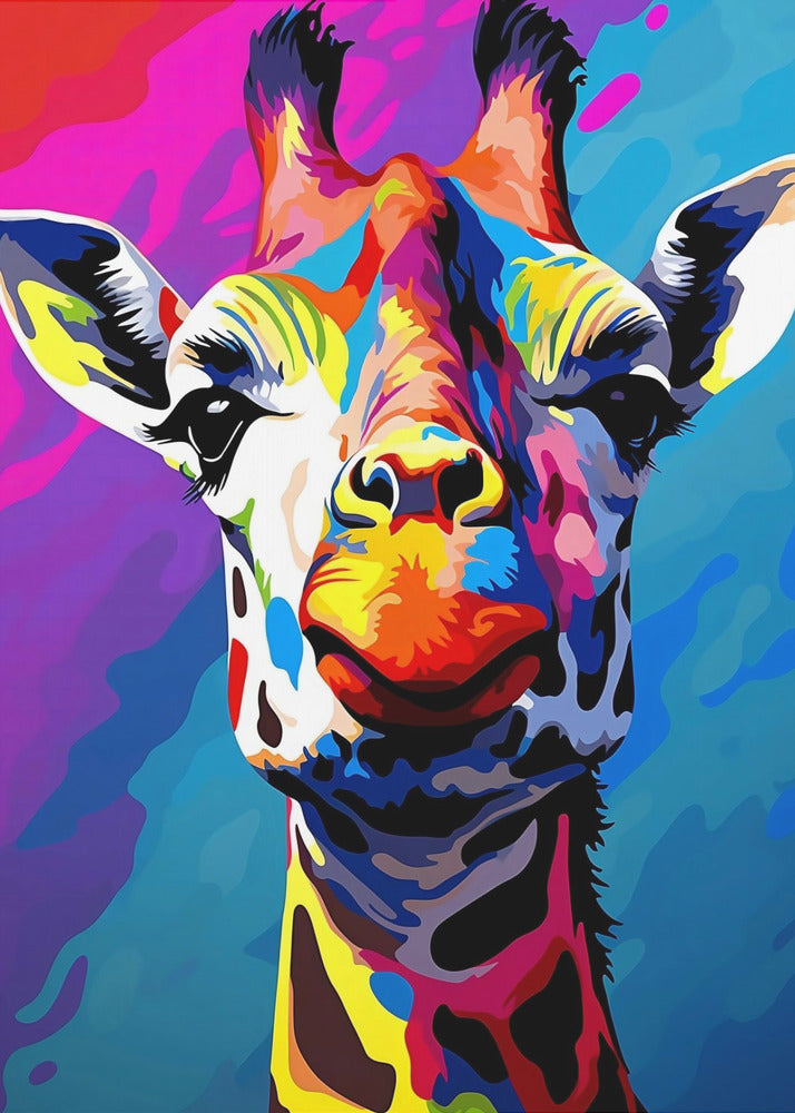 Giraffe Pop Art